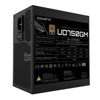 BAZAR - GIGABYTE zdroj UD750GM, 750W, 80+ Gold, 120mm fan - Po opravě (Komplet)