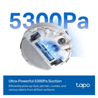 TP-Link Tapo RV30 Max Plus White robotický vysavač s mopem a stanicí (LiDAR+IMU, 2,4 GHz, BT, bílý)
