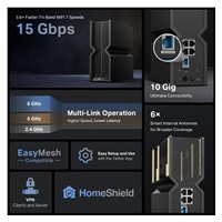 TP-Link Archer BE700 EasyMesh WiFi7 router(BE15000,2,4GHz/5GHz/6GHz,1x10GbEWAN,1x2,5GbELAN,3xGbELAN,1xUSB3.0)