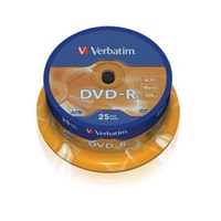 BAZAR - VERBATIM DVD-R(25-Pack)Spindle/General Retail/16x/4.7GB - Poškozený obal (Komplet)