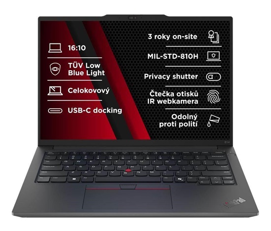 BAZAR - LENOVO NTB ThinkPad E14 AMD G6 - Ryzen7 7735HS,14" WUXGA,32GB,1TBSSD,IRcam,W11P - Poškozený obal