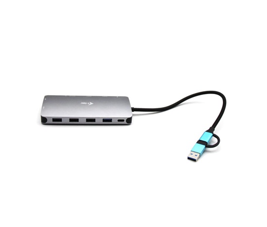 BAZAR - i-tec USB 3.0 USB-C/Thunderbolt 3x Display Metal Nano Dock with LAN, PD 100 W - Poškozený obal (Komplet)