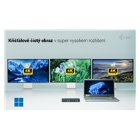 i-tec USB-C Intelligent Triple Display Docking Station, Power Delivery 100W