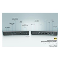 i-tec USB-C Intelligent Triple Display Docking Station, Power Delivery 100W