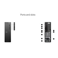 DELL PC Slim ECS1250/180W/I5-14400/16GB/512GB SSD/Intel UHD/WLAN/Kb/Mouse/W11 Pro/3Y PS NBD