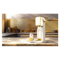 SodaStream Art výrobník sody, mechanický, 1l láhev, bombička s CO2, bílá / zlatá