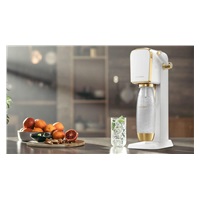 SodaStream Art výrobník sody, mechanický, 1l láhev, bombička s CO2, bílá / zlatá