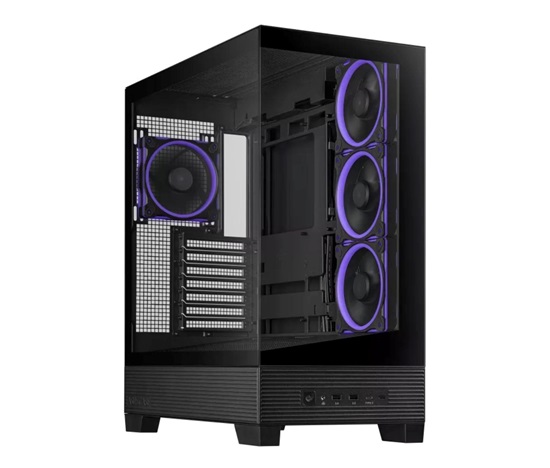 BAZAR - ASUS case A31 PLUS TG ARGB, Mid Tower, Průhledná bočnice, 4x120mm ARGB Fan, ARGB Hub, černá - Poškozený obal (Ko