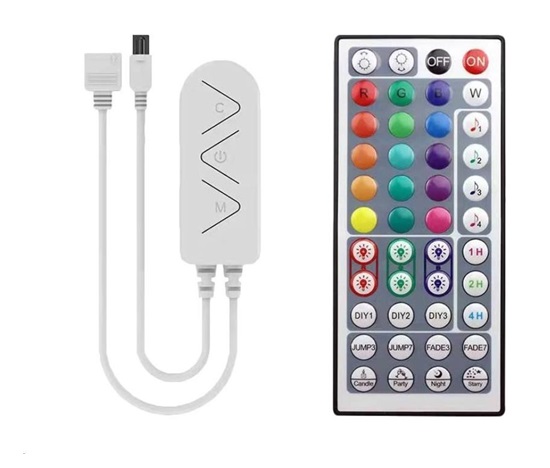 WG - Chytrý LED pásek WG1, 5 metrů, ovladač + aplikace + Tuya, IP 65, se síťovým adaptérem