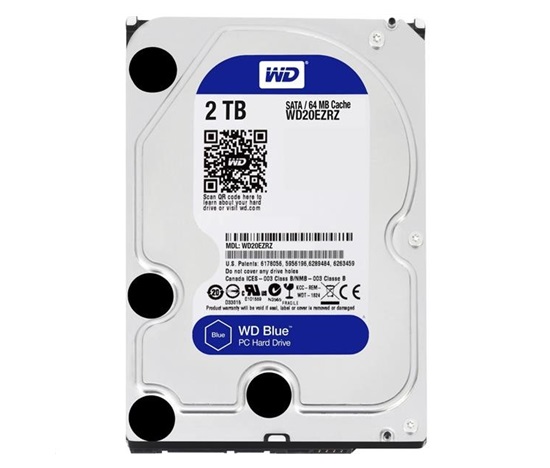 BAZAR VADNÉ - WD BLUE WD20EZAZ 2TB SATA/600 256MB cache 5400 ot. 180 MB/s, SMR