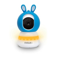 EVOLVEO Baby Monitor LUX, Chytrá 360° videochůvička s nočním viděním, detekcí pláče a pohybu, modrá