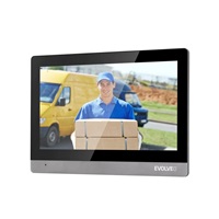 EVOLVEO DoorPhone AHD10, Sada domácího WiFi videotelefonu s ovládáním dveří a RFID, černo stříbrný 10" monitor, 32GB