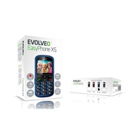 EVOLVEO EasyPhone XS, mobilní telefon pro seniory, modrá