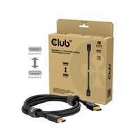 Club3D Kabel DisplayPort 2.1 na DisplayPort 2.1, VESA DP80, 8K240Hz/10K60Hz (M/M), 2m, černá