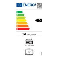 ACER LCD Vero CB273UGbemipruzx,27" QHD,120Hz,300nits,1ms,178/178,Audio,Repro,Vesa,HDMI,DP,USB,Black
