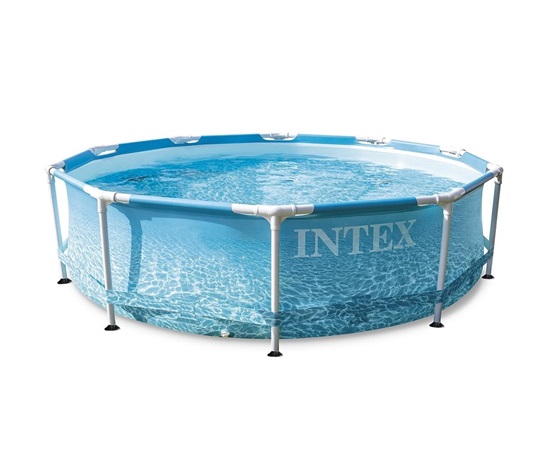 BAZAR - Intex bazén Florida 3,05x0,76 m bez příslušenství - motiv BEACHSIDE - Poškozený obal (Komplet)