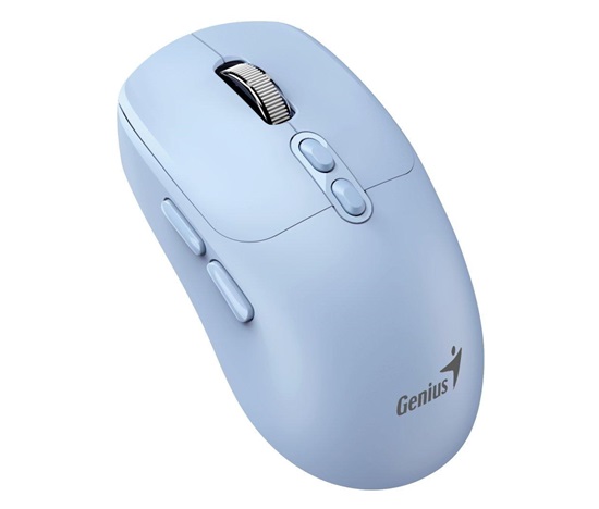 GENIUS myš NX-8080S BT/ duální Bluetooth + 2,4GHz/ 1600 dpi/ Copilot/ bezdrátová/ tichá/ modrá