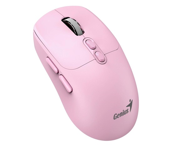 GENIUS myš NX-8080S BT/ duální Bluetooth + 2,4GHz/ 1600 dpi/ Copilot/ bezdrátová/ tichá/ růžová
