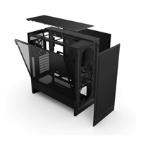 NZXT skříň H5 Flow edition / 2x120 mm fan / USB 3.0 / USB-C 3.1 / průhledná bočnice / mesh panel / černá