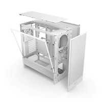 NZXT skříň H5 Flow edition / 2x120 mm fan / USB 3.0 / USB-C 3.1 / průhledná bočnice / mesh panel / bílá