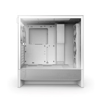 NZXT skříň H5 Flow RGB edition / 1x360 mm RGB core fan / 1x120mm / USB 3.0 / USB-C 3.1 / průhledná bočnice / mesh /bílá