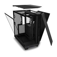 NZXT skříň H6 Flow dvoukomorová / MidT / 3x120mm fan / 2xUSB 3.2 / USB-C / prosklená bočnice i čelo / černá