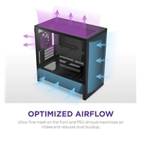 NZXT skříň H3 Flow / microATX / 1x120mm / USB / USB-C / černá