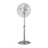 BAZAR - Orava SF-200 X stojanový kovový ventilátor, 3 stupně rychlosti, automatické otáčení, stříbrná - Poškozený obal (