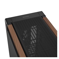 ASUS case PROART PA602 WALNUT WOOD MODERN METAL, Mid Tower, černá