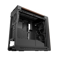 ASUS case PROART PA602 WALNUT WOOD MODERN METAL, Mid Tower, černá