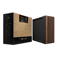 ASUS case PROART PA602 WALNUT WOOD MODERN METAL, Mid Tower, černá