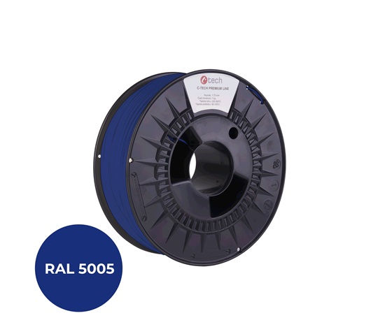 C-TECH Filament  PREMIUM LINE TPU 90A flexibilní signální modrá RAL5005