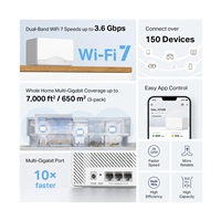 MERCUSYS Halo H25BE(3-pack) WiFi7 Mesh (BE3600,2,4GHz/5GHz,3xGbELAN/WAN)
