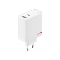 OnePlus SUPERVOOC 80W GaN Dual USB-A + USB-C Cestovní Nabíječka + USB-C/USB-C Kabel White