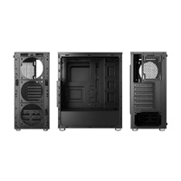 1stCOOL skříň RAINBOW 4, Mid Tower, AU, USB 3.0, 4x 120mm RGB Fan, černá