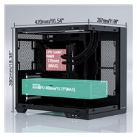 1stCOOL skříň DREAMER, Mid Tower, AU, USB 3.0, USB-C, černá