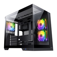 1stCOOL skříň DREAMER, Mid Tower, AU, USB 3.0, USB-C, 3x 120mm ARGB Fan, černá