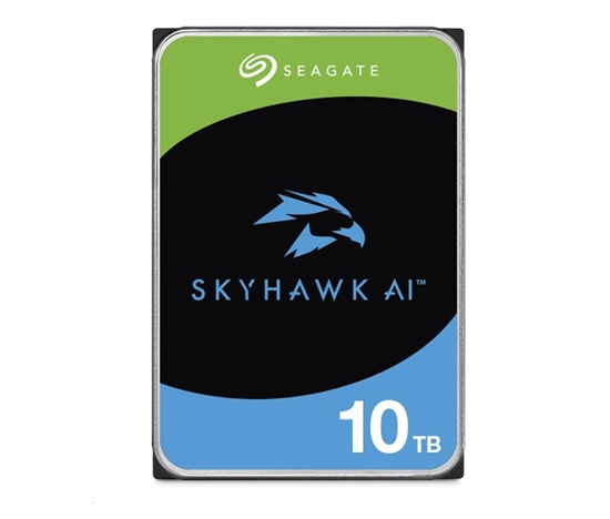 BAZAR - SEAGATE HDD 10TB SKYHAWK AI, 3.5", SATAIII, 7200 RPM, Cache 256MB, s R/V Senzorem, recertified product