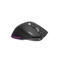 ACER bezdrátová myš Easy Fit Mouse,ergonomická,4000dpi,6 tlačítek,RGB,10m dosah,USB-C,BT,Black