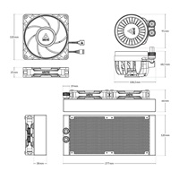 ARCTIC Vodní chladič Liquid Freezer III 240 Pro, 2x120mm, AM5, LGA1851, černá