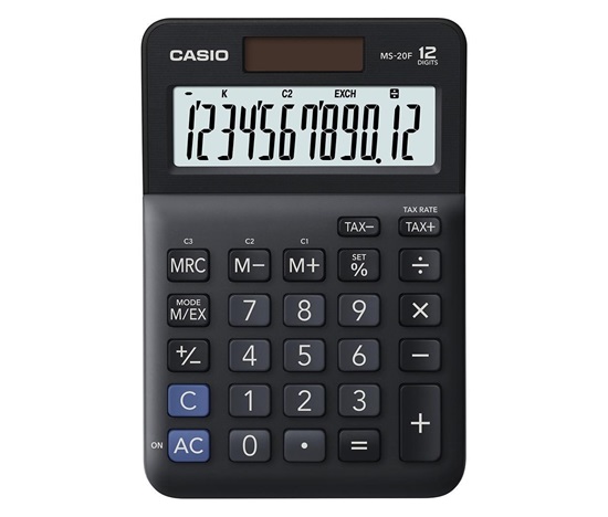 CASIO kalkulačka MS 20 F, stolní kalkulátor