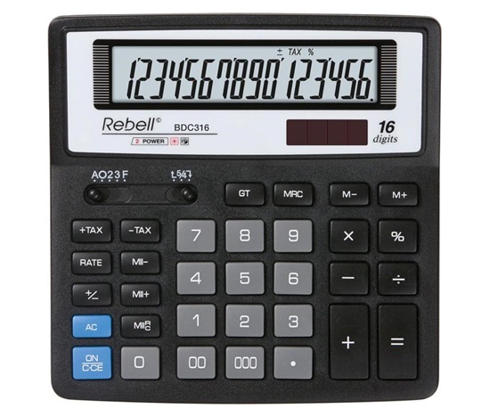 REBELL kalkulačka - RE-BDC316 BX