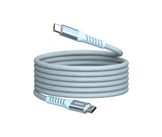 VERBATIM Kabel USB-C Sync & Charge, 100W, Magnetický, 120cm, modrá