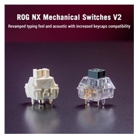 ASUS Klávesnice ROG Azoth X, Mechanická, Bezdrátová BT, RF 2.4GHz, US, bílá