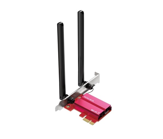 MERCUSYS MA37BE WiFi7 PCIe adapter (BE6500,2,4GHz/5GHz/6GHz,Bluetooth5.4)