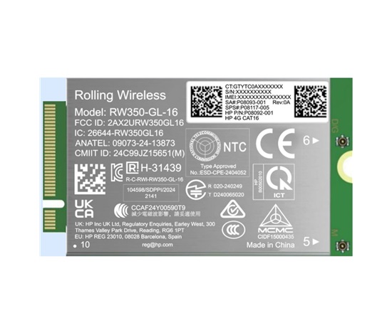 HP 4G LTE-Advanced Pro (Cat 16) WWAN (EB 6 G1i/G1a, PB 4 G1i/G1a)