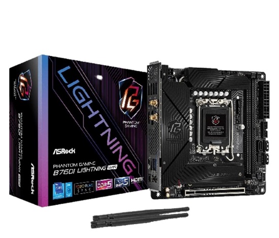 ASRock MB Sc LGA1700 B760I Lightning WiFi, Intel B760, 2xDDR5, 1xDP, 1xHDMI, mini-ITX