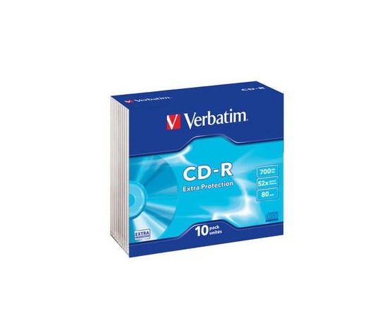 VERBATIM CD-R(10-Pack)Slim/Extradotection/DL/48x/700MB