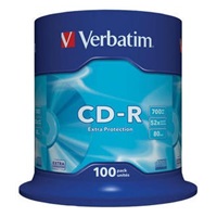 VERBATIM CD-R(100-Pack)Spindle/EP/DL/48x/700MB