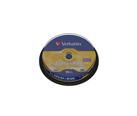 VERBATIM DVD+RW(10-Pack)Spindle4x/DLP/4.7GB